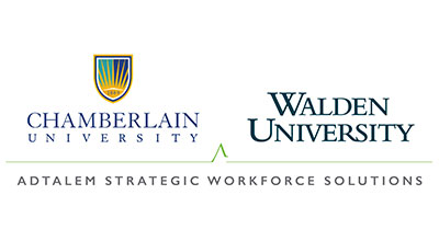 Chamberlain and Walden University logo